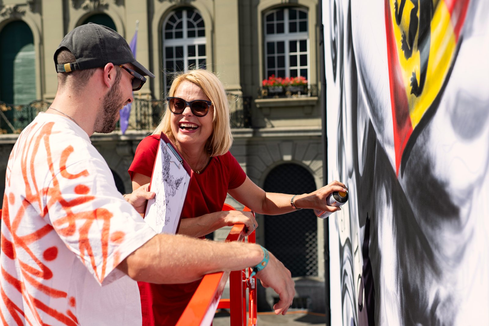 Begegnung an einem Bärähärz-Anlass in Bern